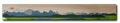 Kunstdruck auf Holz Panorama Vektor Ostallgäu 1, grün, Birkenholz Format: 870 x 125 mm 6 mm oder 9 mm dick Querformat