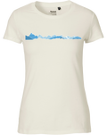 designladen T Shirt 01 nature unbleached, Frauen, Motiv OAL Vektor blau, Bio Baumwolle, Faire Trade