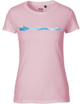 designladen T Shirt 01 light pink, Frauen, Motiv OAL Vektor blau, Bio Baumwolle, Faire Trade