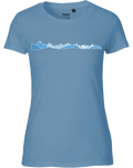 designladen T Shirt 01 dusty indigo, Frauen, Motiv OAL Vektor blau, Bio Baumwolle, Faire Trade