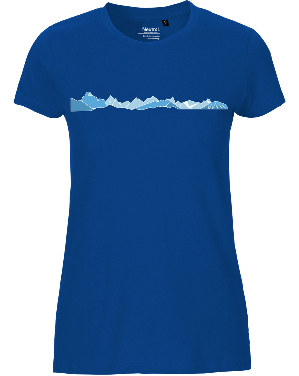 designladen T Shirt 01 royal, Frauen, Motiv OAL Vektor blau, Bio Baumwolle, Faire Trade