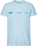 designladen T Shirt 01 light blue,  Männer, Motiv OAL Vektor blau, Bio Baumwolle, Faire Trade