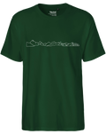 designladen T Shirt 02 bottle green, Männer, Motiv OAL Vektor weiß,Bio Baumwolle, Faire Trade