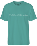 designladen T Shirt 02 teal, Männer, Motiv OAL Vektor weiß,Bio Baumwolle, Faire Trade