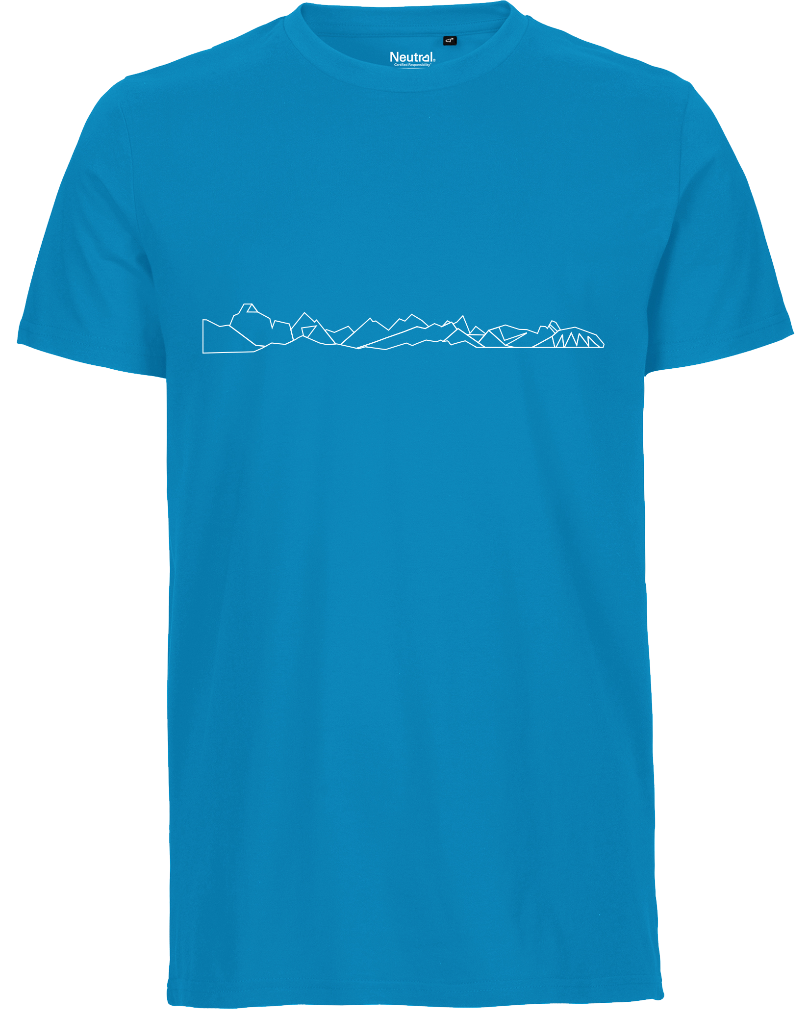 designladen T Shirt 02 saphire, Männer, Motiv OAL Vektor weiß,Bio Baumwolle, Faire Trade