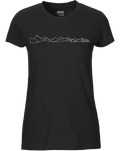 designladen T Shirt 02 black, Frauen, Motiv OAL Vektor weiß, Bio Baumwolle, Faire Trade