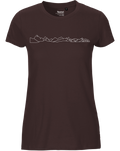 designladen T Shirt 02 bordeaux, Frauen, Motiv OAL Vektor weiß, Bio Baumwolle, Faire Trade