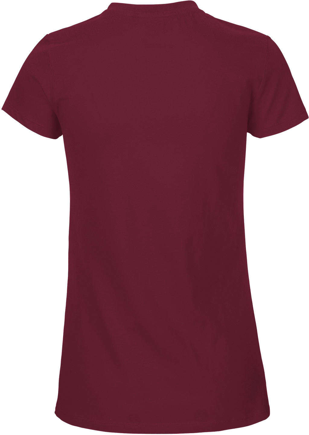 designladen T Shirt 02 bordeaux, Frauen, Motiv OAL Vektor weiß, Bio Baumwolle, Faire Trade