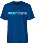 designladen T Shirt 04 royal, Männer, Bergmotiv Höfats Allgäuer Berge, Bio Baumwolle, Faire Trade